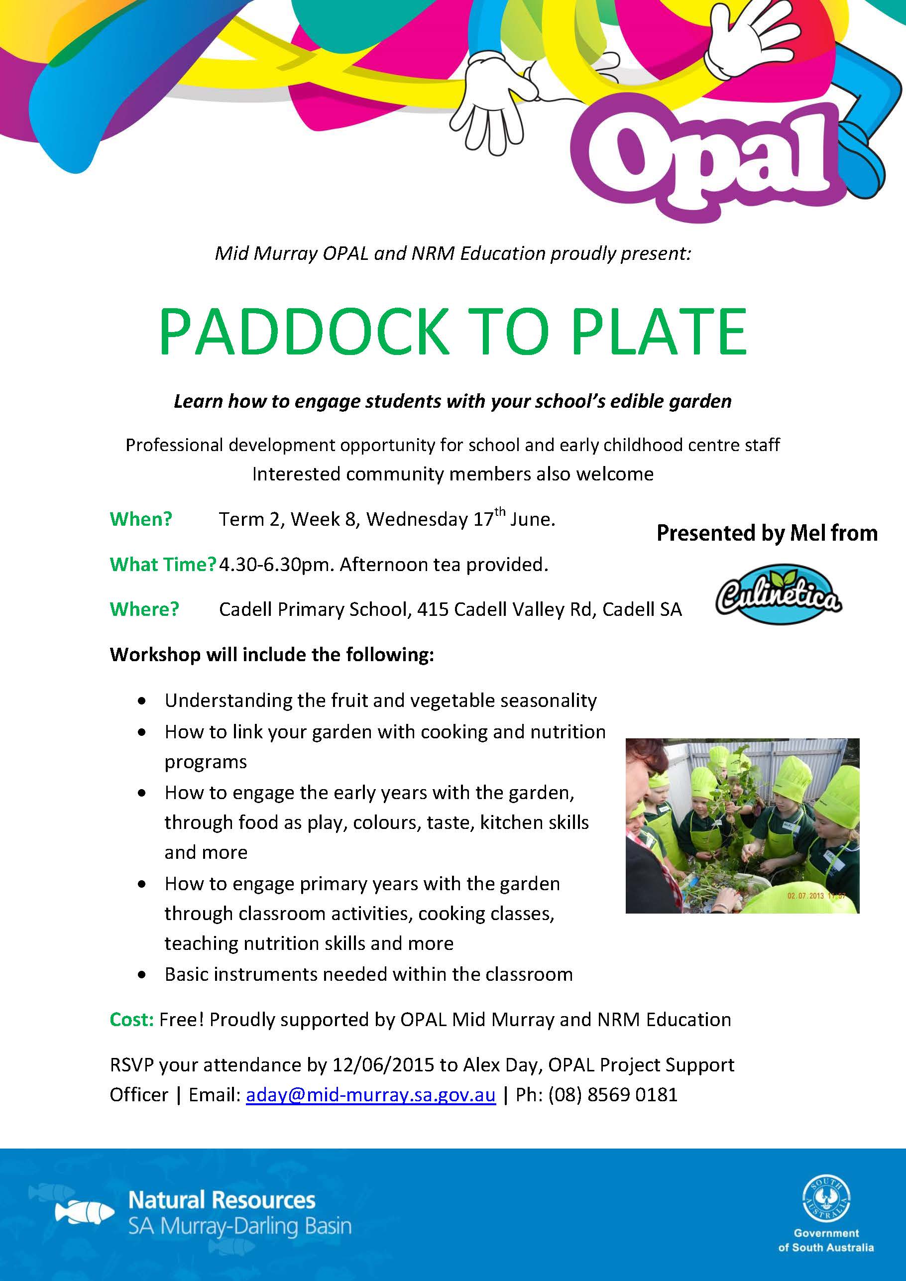 Paddock to Plate flyer